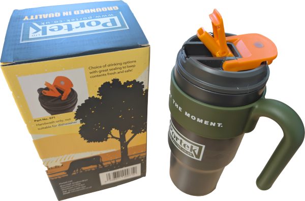 1 Litre Insulated Portek Travel Mug - Image 3