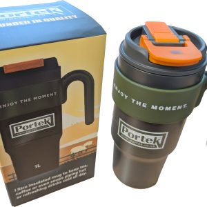 1 Litre Insulated Portek Travel Mug