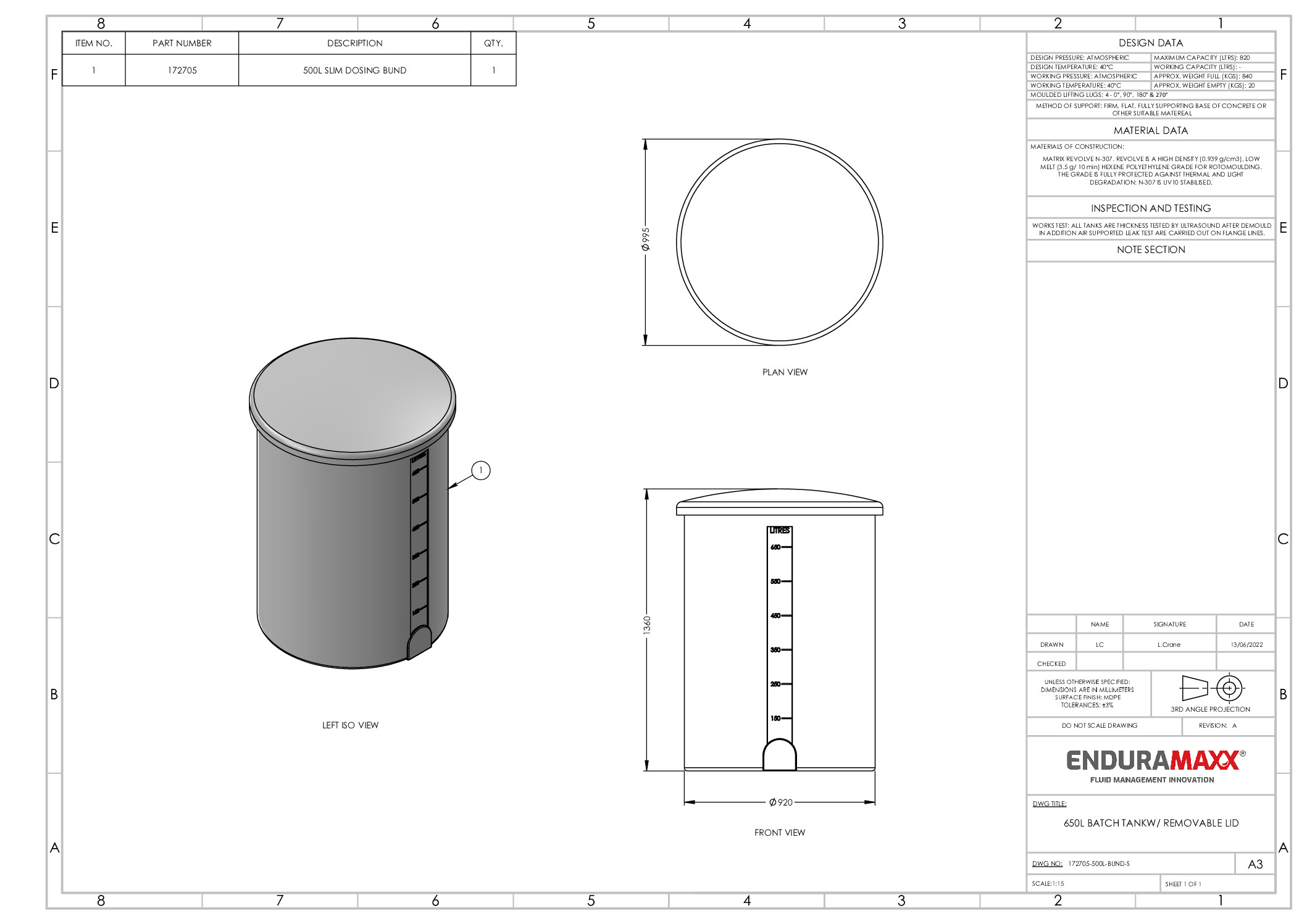 550 Litre Dosing Tank Bund - Image 5