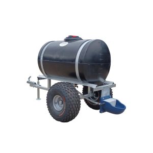 400 Litre Site Tow Bowser with D1 4ltr trough - Black Tank