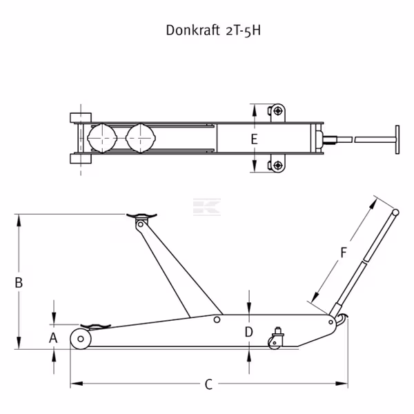C8THC Trolley Jack 8T - Image 6