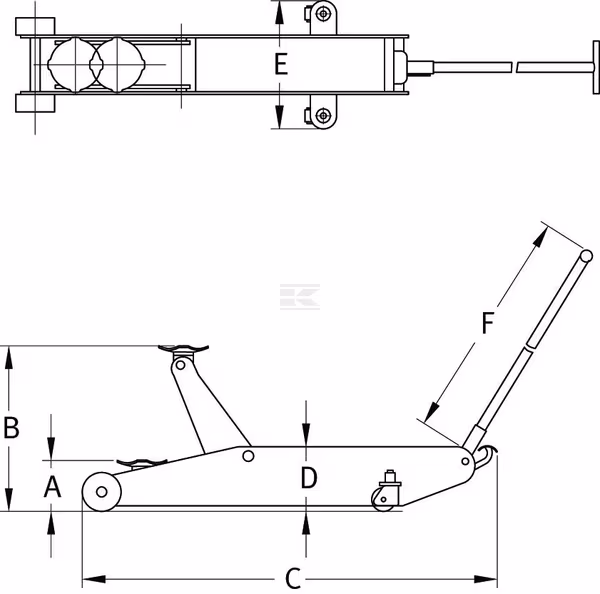 C8THC Trolley Jack 8T - Image 5